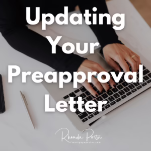 Updating your preapproval letter