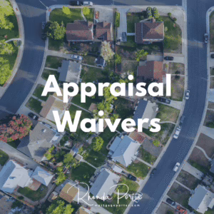 Value Acceptance and ACE Appraisals for mortgages in WA