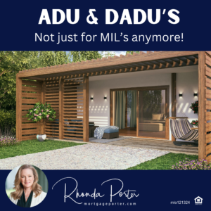 ADU and DADUs with Seattle Mortgage Expert Rhonda Porter